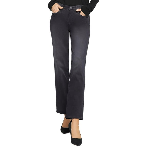 NYDJ Womens Emma Denim Relaxed Straight Leg Jeans