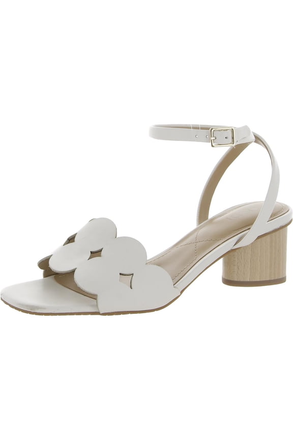 Womens Gilbert Leather Square Toe Heels