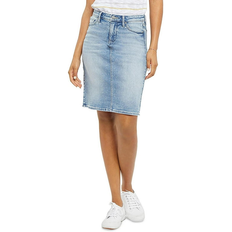 NYDJ Womens Jean Mini Pencil Skirt