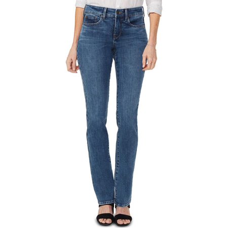NYDJ Womens Marilyn Denim Stretch Straight Leg Jeans