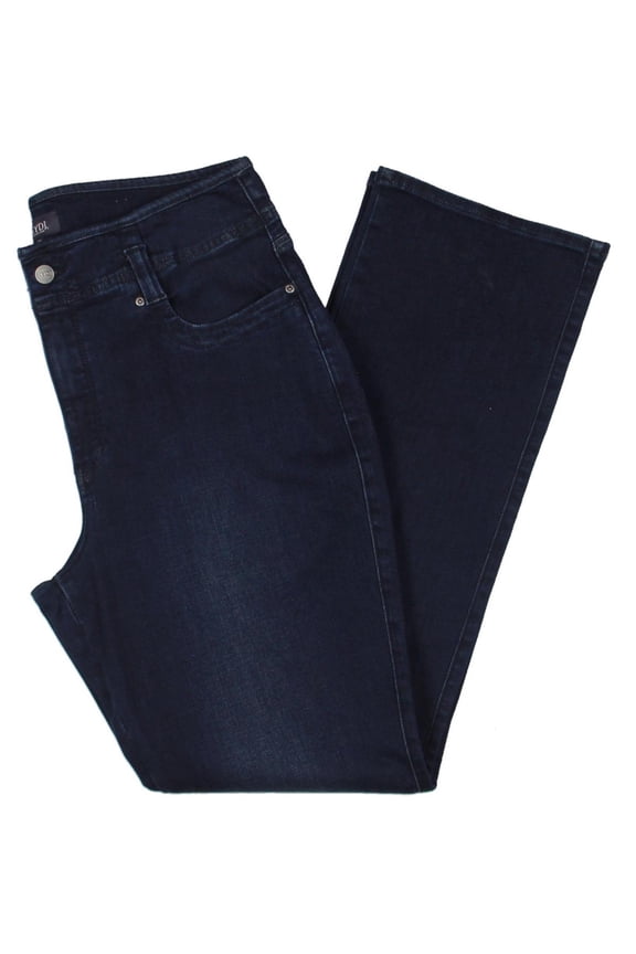 Womens Marilyn High Rise Dark Wash Straight Leg Jeans