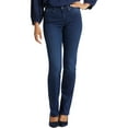 thumbnail image 1 of NYDJ Womens Marilyn Mid-Rise Stretch Straight Leg Jeans, 1 of 2