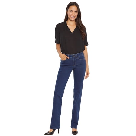 NYDJ Women's Petite Marilyn Straight Denim Jean with Lift Tuck Technology - Quinn - Size 4