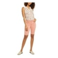 thumbnail image 1 of NYDJ Womens Pink Denim Pocketed Zippered Button Closure Shorts 0, 1 of 4