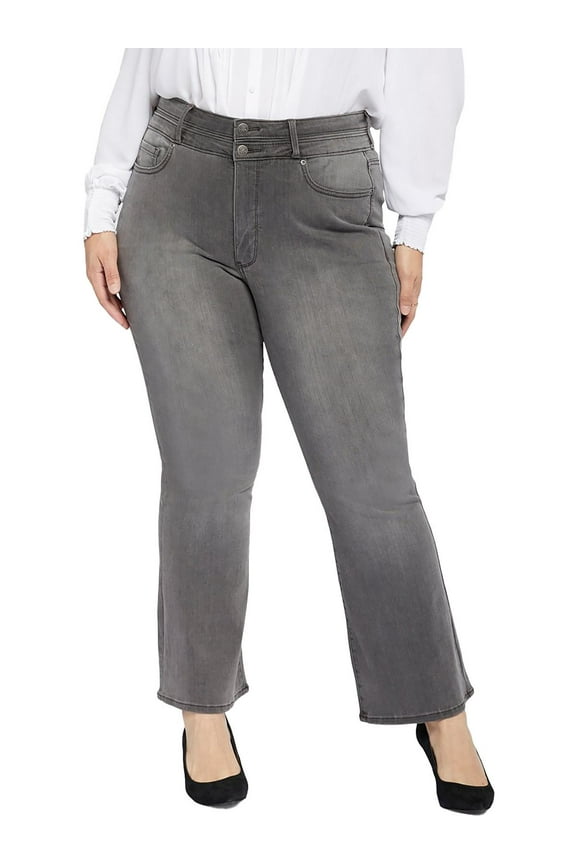 Womens Plus Ava High-Rise Slimming Flare Jeans