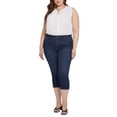thumbnail image 1 of NYDJ Womens Plus Slit Denim Cropped Jeans, 1 of 2