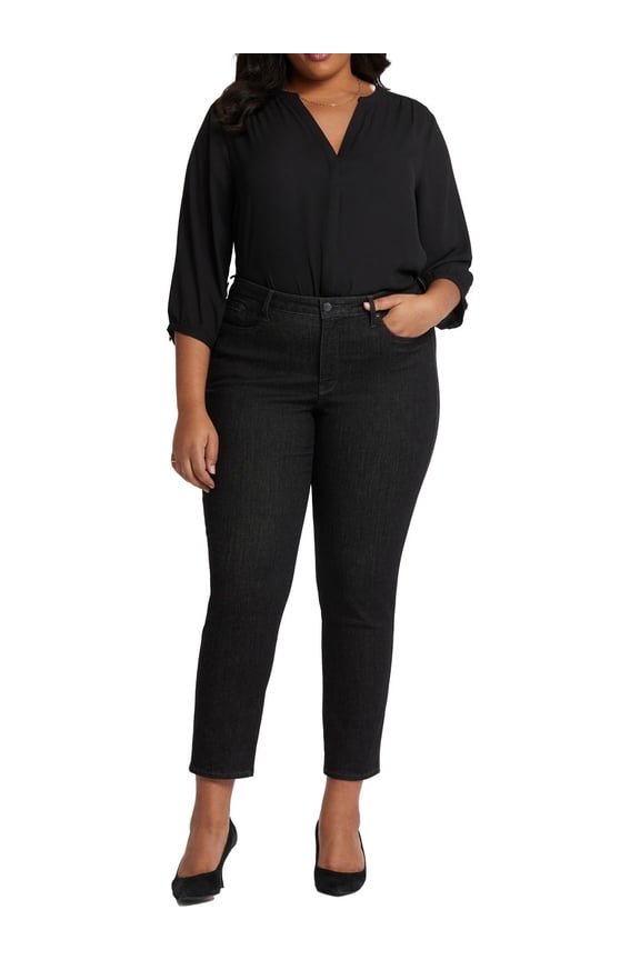 Womens Plus Stella Stretch Denim Tapered Leg Jeans