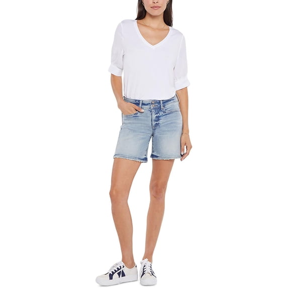 NYDJ Womens Roxanne Shaker Lift Tuck Denim Shorts