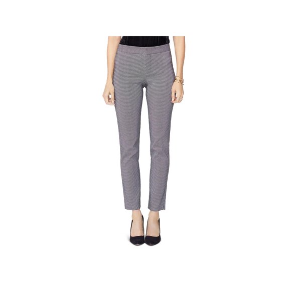 NYDJ Womens Textured Printed Ankle Pants