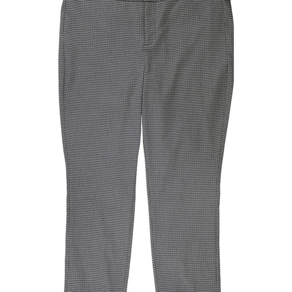 NYDJ Womens Tummy Control Casual Trouser Pants, Black, 16