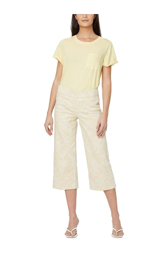 Womens Tummy Control High Rise Wide Leg Pants