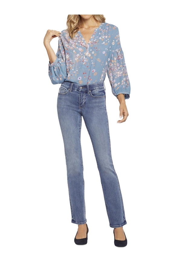 Womens Waist Match Marilyn High Rse Stretch Straight Leg Jeans