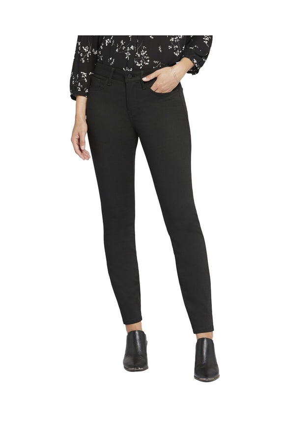 womens Ami Black Rinse Skinny Leg Jean, 12