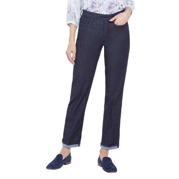 NYDJ womens Ankle Cuff Lightweight Rinse Straight Jean, 4