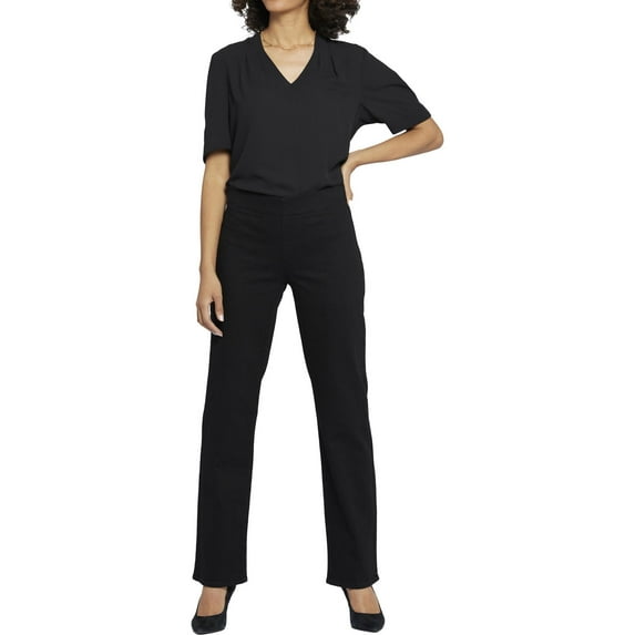 NYDJ Womens Bailey Relaxed Denim Straight Leg Jeans