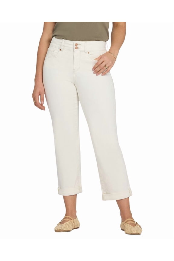 womens  Bailey Vintage White Straight Leg Jean, 8
