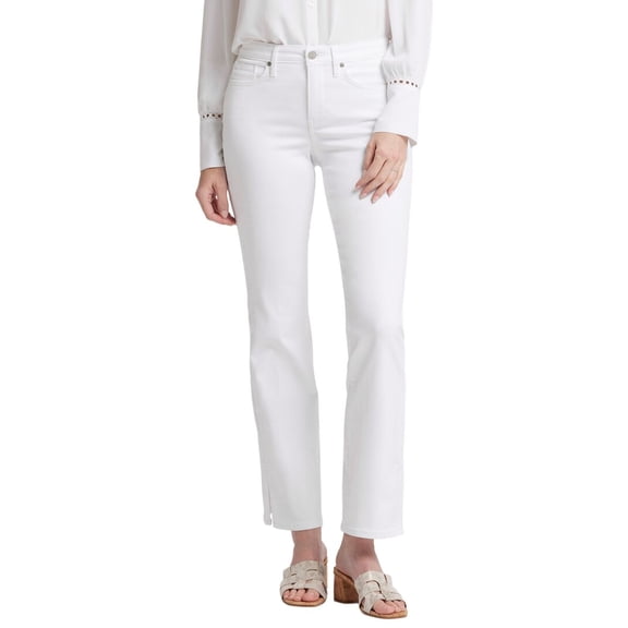 NYDJ womens Barbara Optic White Bootcut Jean, 00, White