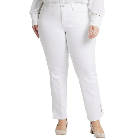 NYDJ womens Plus Barbara Optic White Bootcut Jean, 18W