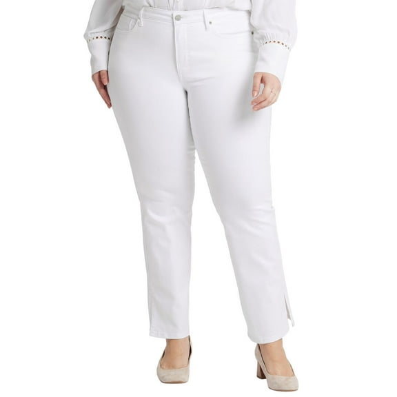 NYDJ womens Plus Barbara Optic White Bootcut Jean, 22W