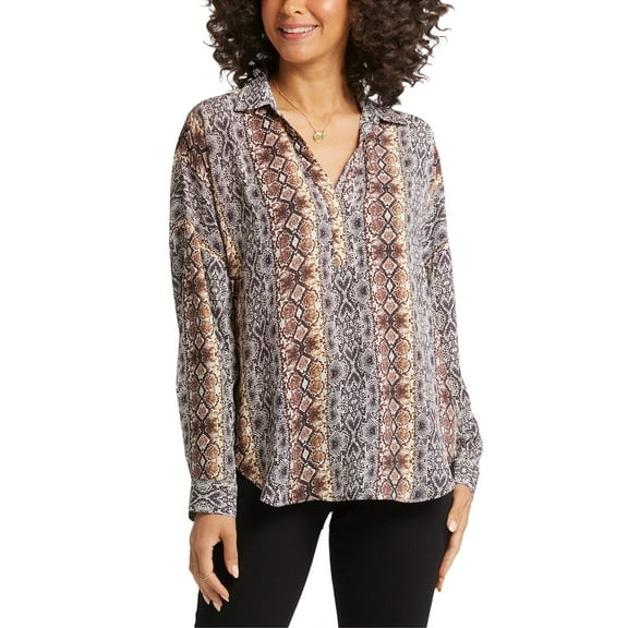 NYDJ womens  Petite Becky Blouse, PXXS