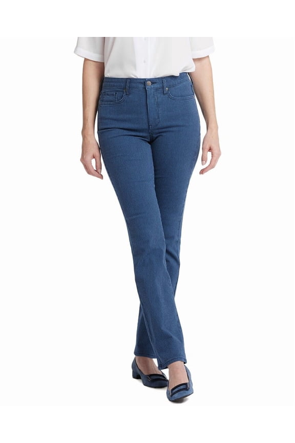 womens  Billie Icy Stripe Bootcut Jean, 0