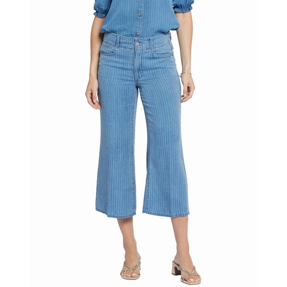 NYDJ womens Petite Brigitte Light Marine Wide Leg Jean, 8P