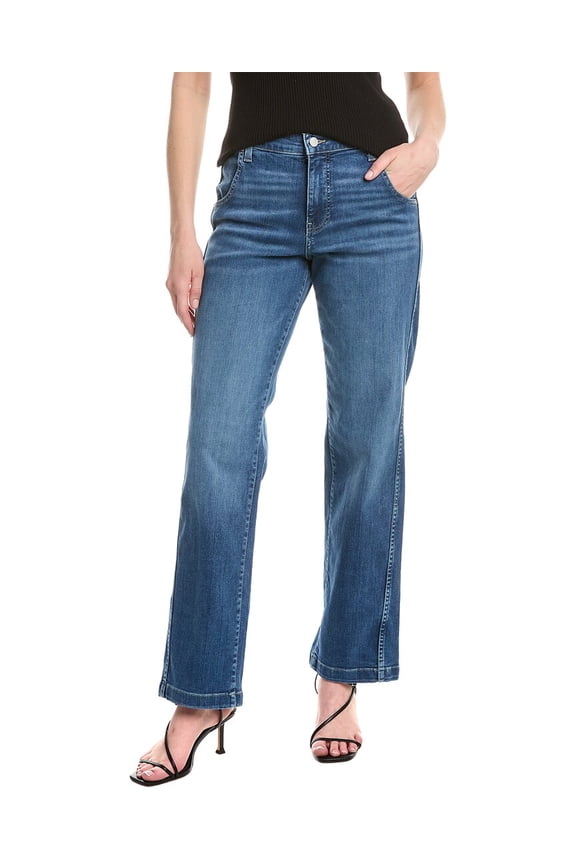 womens  Brooke Opera Blue Straight Leg Jean, 2
