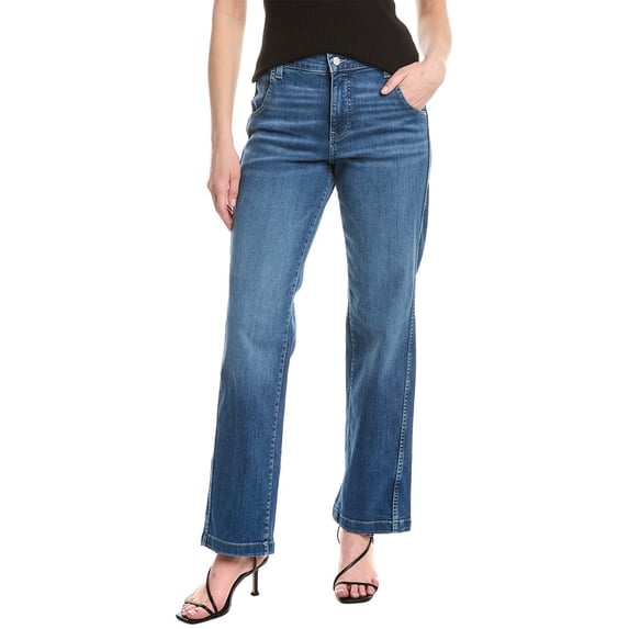 NYDJ womens Brooke Opera Blue Straight Leg Jean, 8