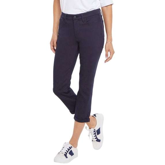 NYDJ womens Chloe Dark Rinse Capri Jean, 6