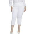 thumbnail image 1 of NYDJ womens  Plus Chloe Optic White Capri Jean, 18W, 1 of 3