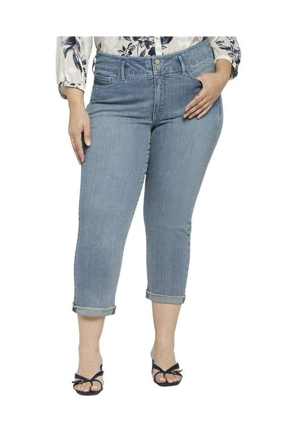 womens  Plus Chloe Thistle Falls Capri Jean, 28W