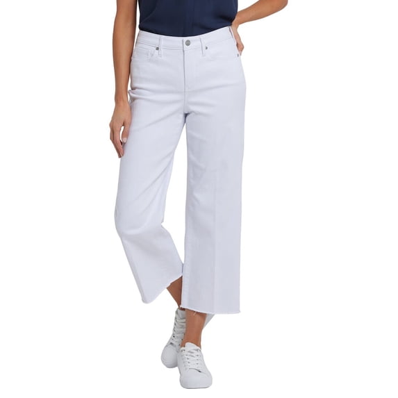NYDJ womens Coco High-Rise Optic White Crop Jean, 4
