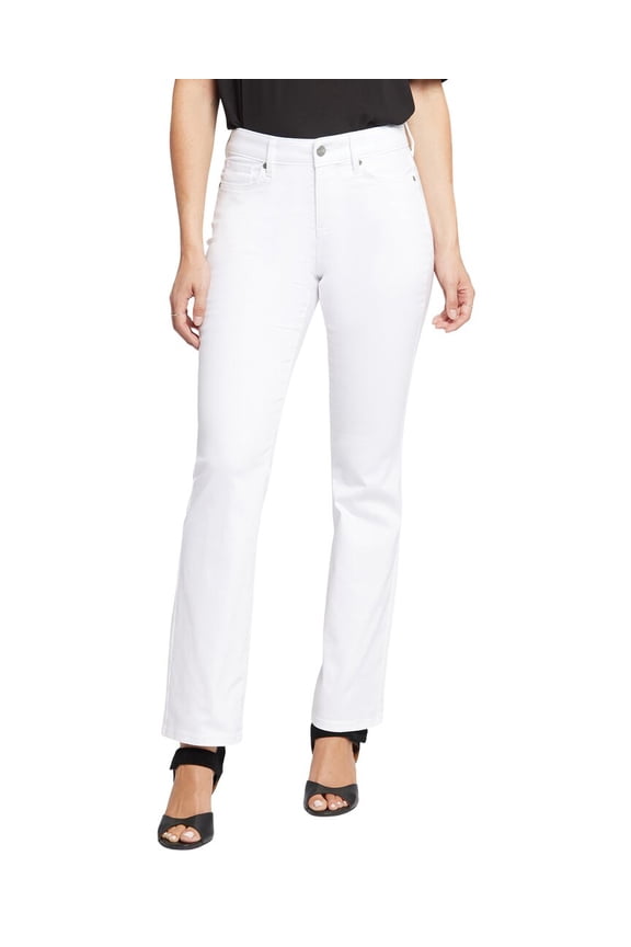 womens Ellison High-Rise Optic White Straight Leg Jean, 12