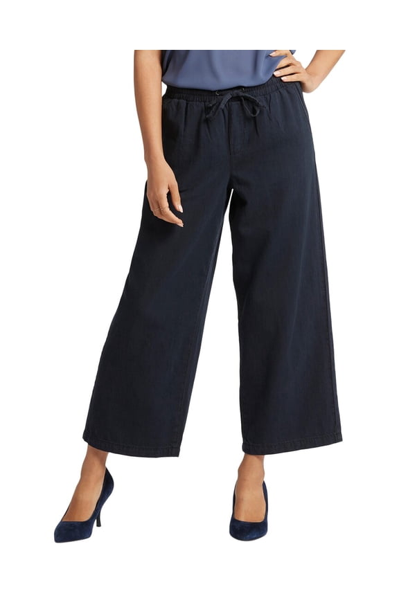 womens Jayne Overdye Black Ankle Crop Jean, XXS