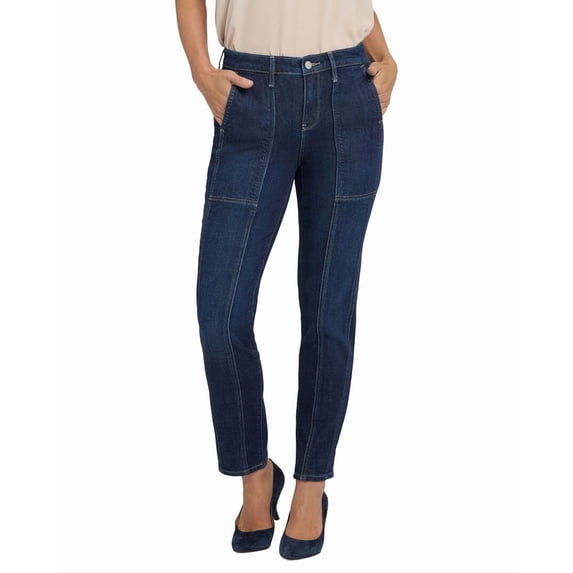 NYDJ womens Margot Midnight Breeze Girlfriend Jean, 6
