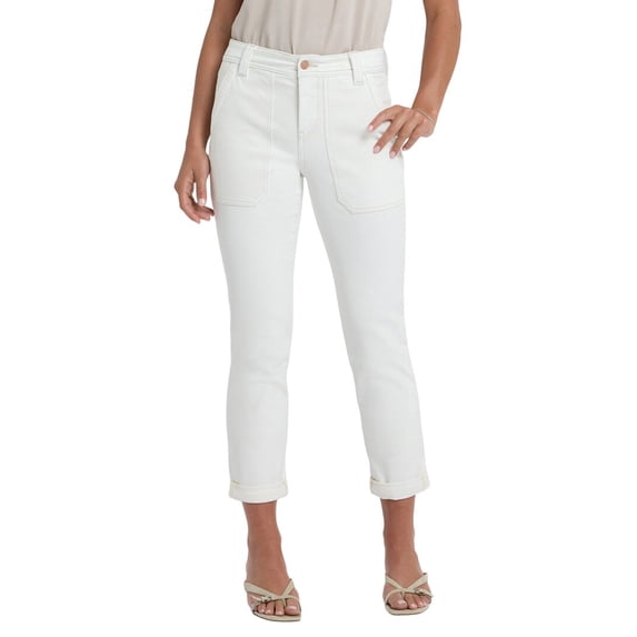 NYDJ womens Margot Vintage White Girlfriend Jean, 00