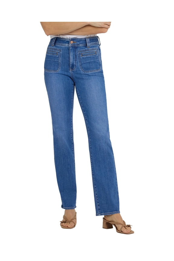 womens  Marilyn Blue Paradise Straight Leg Jean, 4