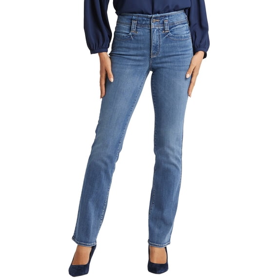 NYDJ womens Petite Marilyn Clear Brook Straight Leg Jean, 4P