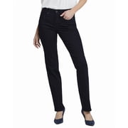 NYDJ womens Marilyn Dark Enzyme Straight Leg Jean, 10