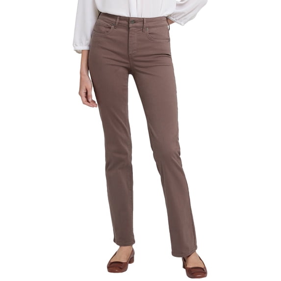NYDJ womens Marilyn Dark Wood Straight Leg Jean, 0