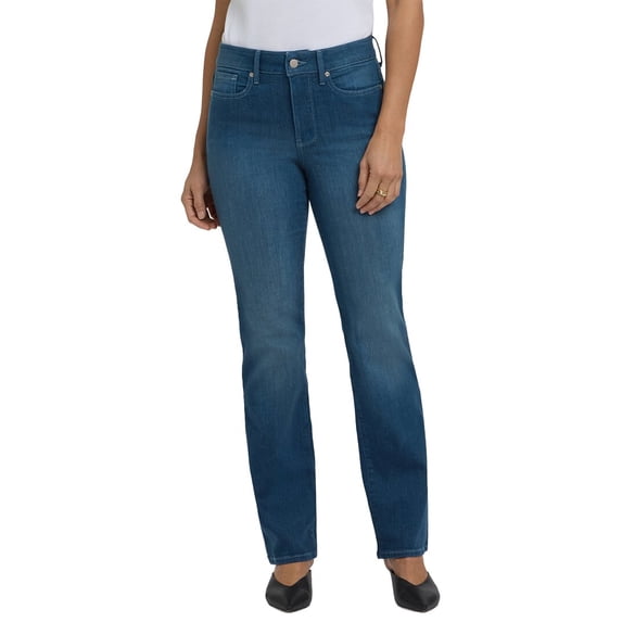 NYDJ womens Marilyn High-Rise Hugo Rain Straight Leg Jean, 6