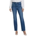 thumbnail image 1 of NYDJ womens  Marilyn High-Rise Romantic Indigo Straight Leg Jean, 8, 1 of 4