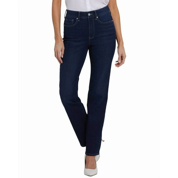 NYDJ womens  Marilyn Midnight Breeze Straight Leg Jean, 10