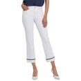 thumbnail image 1 of NYDJ womens  Marilyn Optic White Ankle Crop Jean, 8, White, 1 of 4