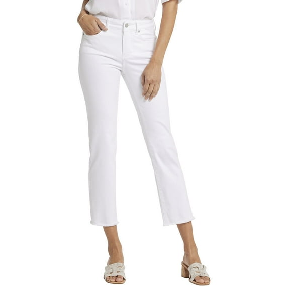 NYDJ womens Petite Marilyn Optic White Hems Jean, 10P