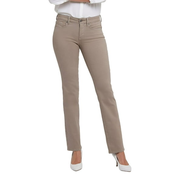 NYDJ womens Marilyn Saddlewood Straight Leg Jean, 0