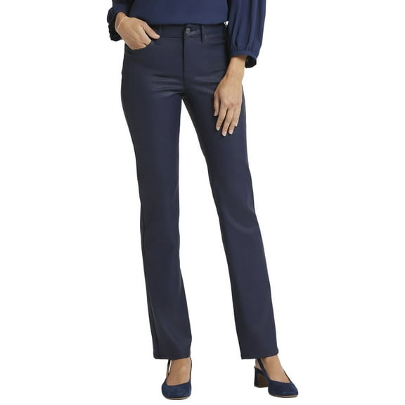 NYDJ womens  Marilyn Starless Sky Coated Straight Leg Jean, 10
