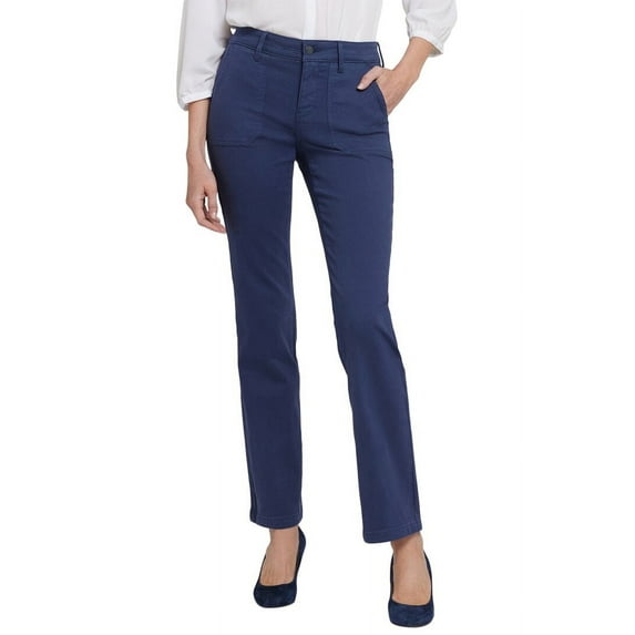 NYDJ womens Petite Marilyn Starless Sky Straight Leg Jean, 10P