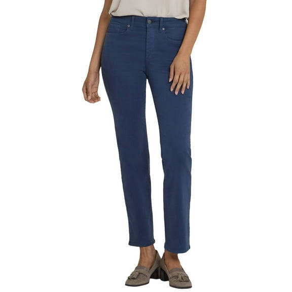 NYDJ womens Marilyn Vintage Navy Straight Leg Jean, 4