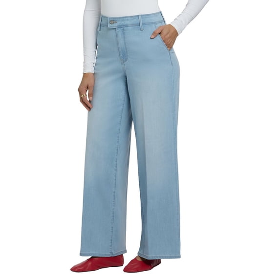 NYDJ womens Mona Oceanfront Wide Leg Jean, 0